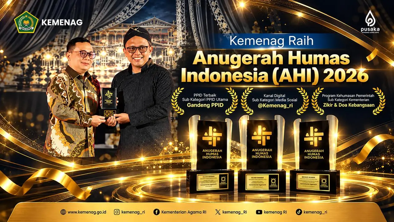Raih Tiga Penghargaan AHI 2026, Kemenag Perkuat Keterbukaan Informasi dan Komunikasi Publik