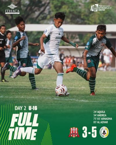 Sempat Tertinggal, PSS U16 Kembali Unggul dari Deltras FC U16