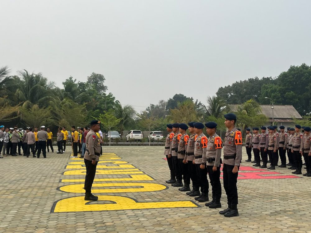 Tiba di Sumsel, 200 Personel Brimob BKO Jalani Pembekalan Sebelum Tangani Karhutla