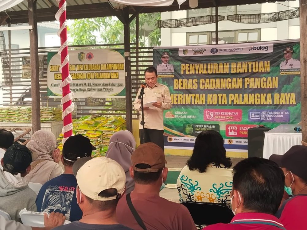Warga Terdampak Karhutla di Palangka Raya Dapat Bantuan 8,5 Ton Beras