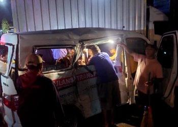 Kondisi Mobil pasca kecelakaan Ambulans dan Truk di Banguntapan Bantul