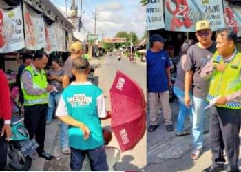 Polisi melakukan pemeriksaan di lokasi kecelakaan di Donotirto, Kretek, Bantul