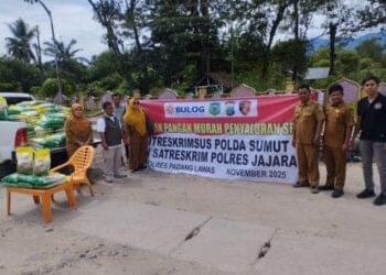 Polisi Gelar Aksi Pangan Murah di Padanglawas untuk Atasi Inflasi Beras